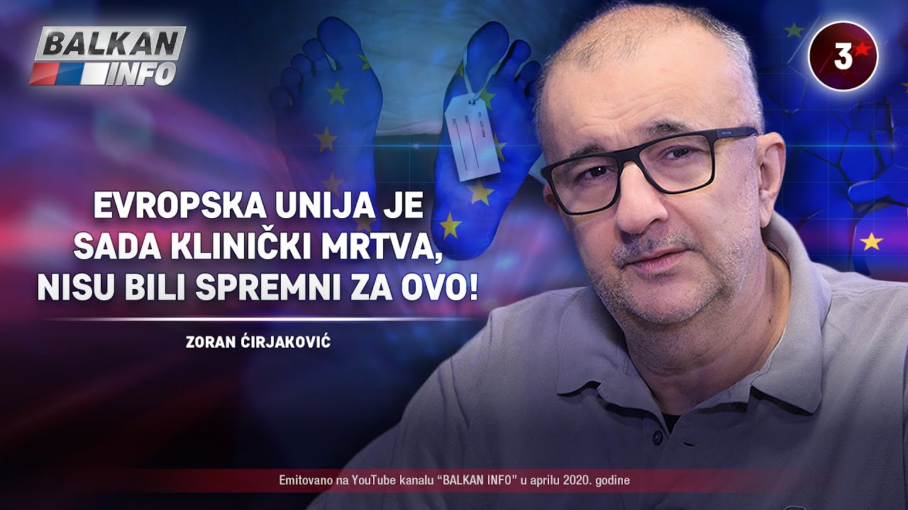 ИНТЕРВЈУ: Зоран Ћирјаковић - Европска унија је клинички мртва, нису били спремни за ово! (видео)