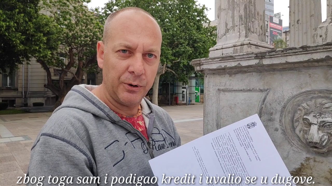 "ОВО ЈЕ ПЉАЧKА" Самохрани отац штрајковао глађу због извршитеља (видео)