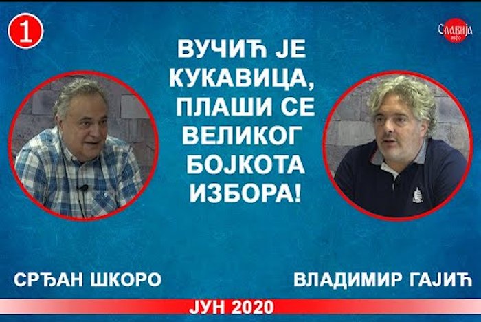 Срђан Шкоро и Владимир Гајић - Вучић је кукавица, плаши се бојкота избора! (видео)