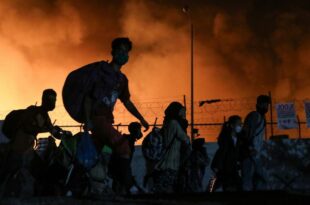 Пет миграната ухапшено због подметања пожара у кампу на Лезбосу