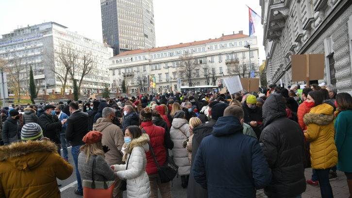 У среду поново протест привредника и предузетника испред Министарства финансија у Београду