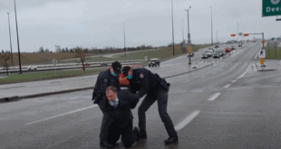 Канадски ГЕСТАПО на сред аутопута ухапсио пастора који их је избацио из цркве (видео)