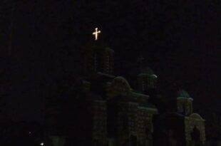 Прилужје: Шиптарска електро-дистрибуција угасила цркви струју ал крст на цркви и даље сија!