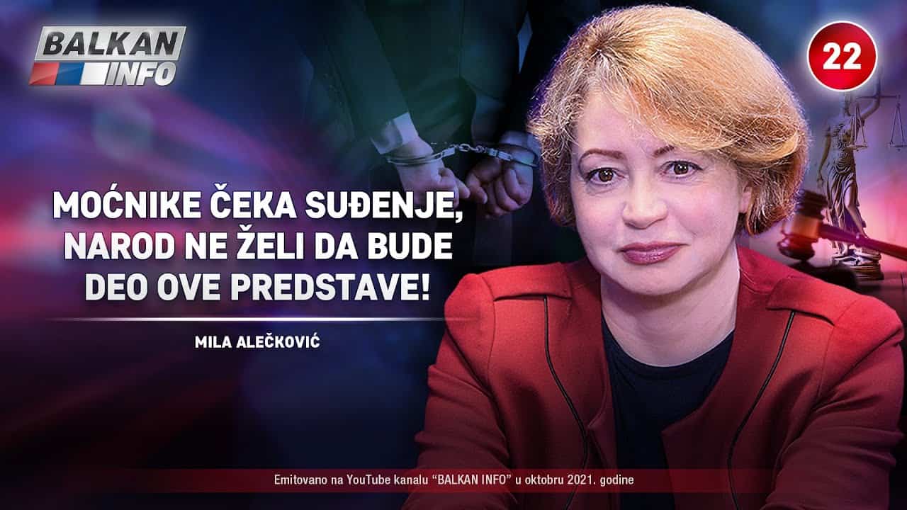 ИНТЕРВЈУ: Мила Алечковић - Моћнике чека суђење, народ не жели да буде део представе! (видео)