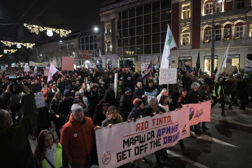 Београд: Одржан протест због доласка Рио Тинта у Србију и уништавање београдског Макиша (фото, видео)