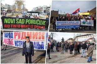 Србија у блокади: Колима на демонстранте, оборена жена у Прељини (видео)