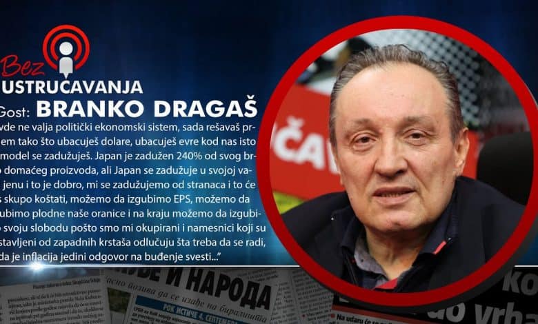 Бранко Драгаш: Цене ће ускоро потпуно подивљати, Вучић неће још дуго владати! (видео)