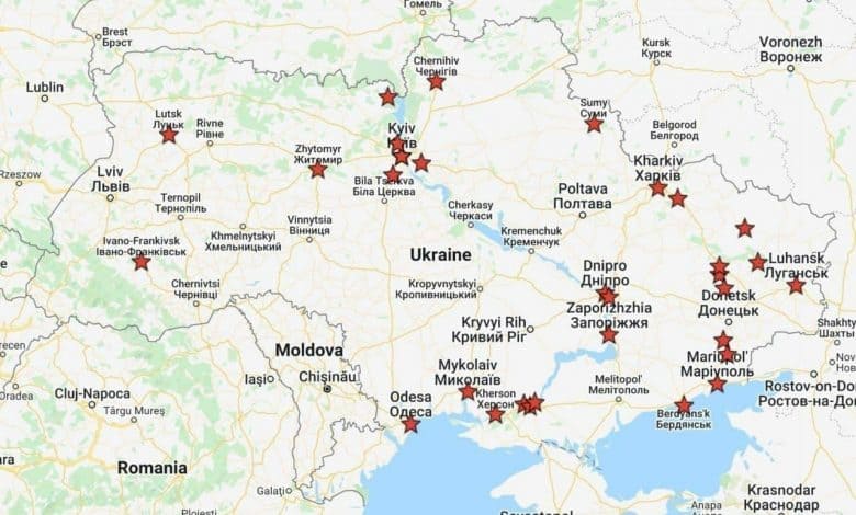 ГОРИ НА СВЕ СТРАНЕ: Русија уништила украјински ПВО, магацине са оружјем, војне базе (видео)