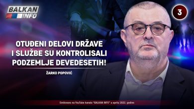 Жарко Поповић: Отуђени делови државе и службе контролишу цело подземље! (видео)