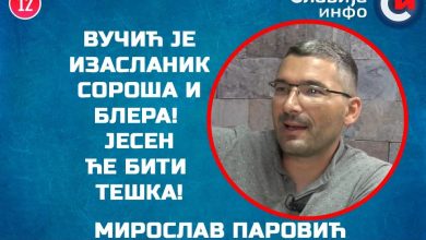 Мирослав Паровић: Вучић је Сорошева и Блерова марионета! (видео)