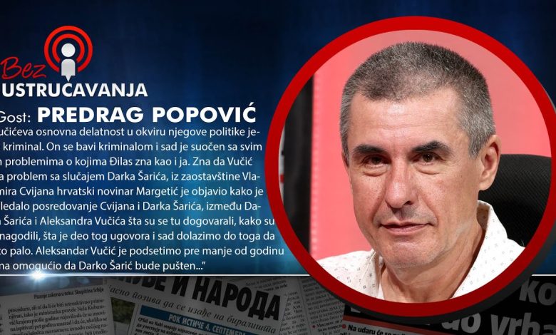 Предраг Пеца Поповић: Јелена Зорић и Милан Думановић лажу! (видео)