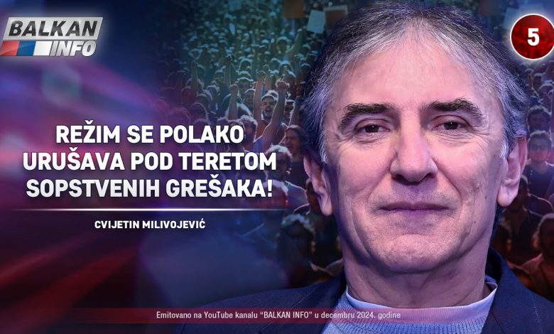 Цвијетин Миливојевић: Режим се полако урушава под теретом сопствених грешака! (видео)