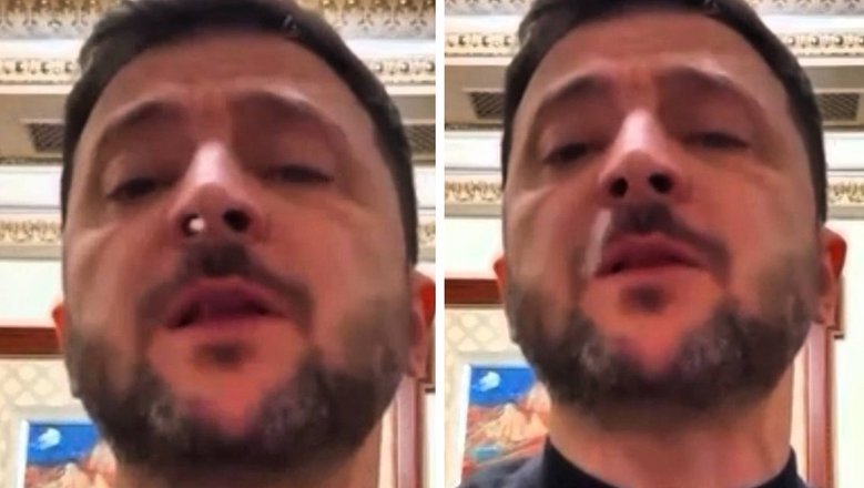 Зеленском усред „обраћања нацији“ из носа излетео кокаин?